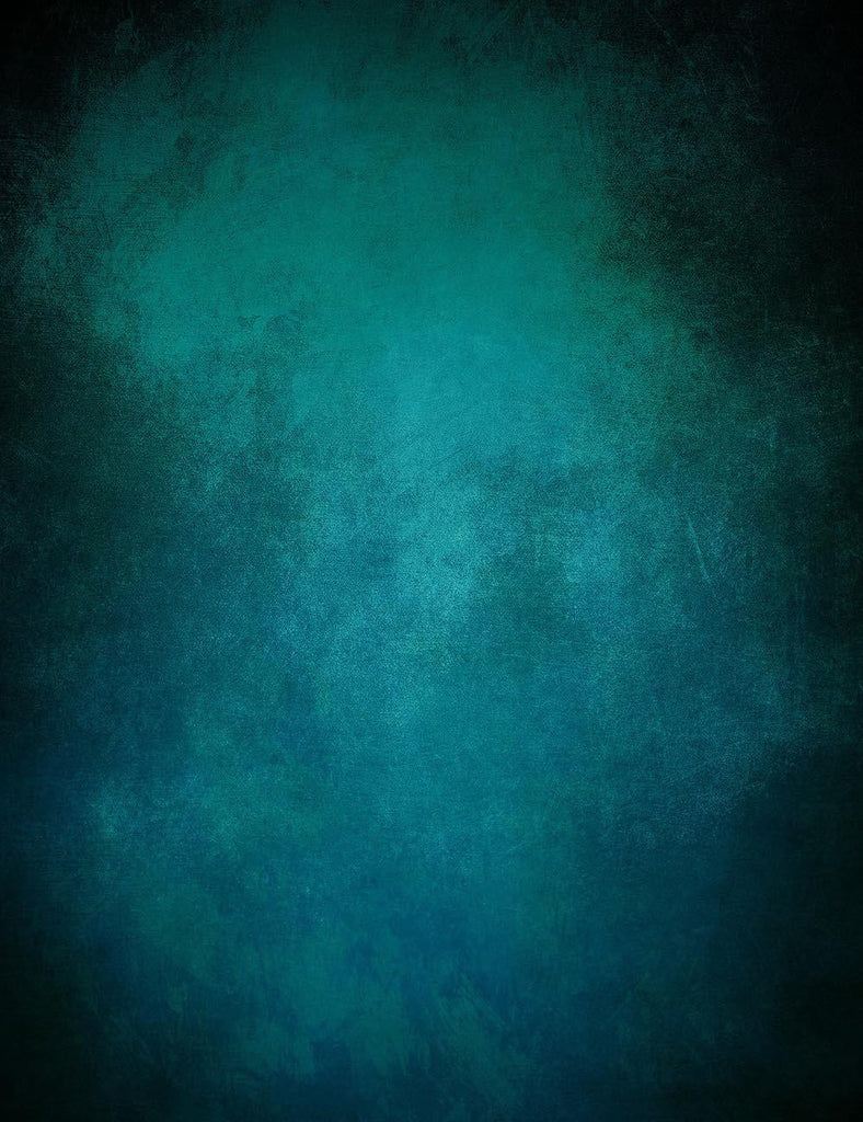 Oil Painted Dark Cyan With Black Around Edges Photography Backdrop J-0 ...