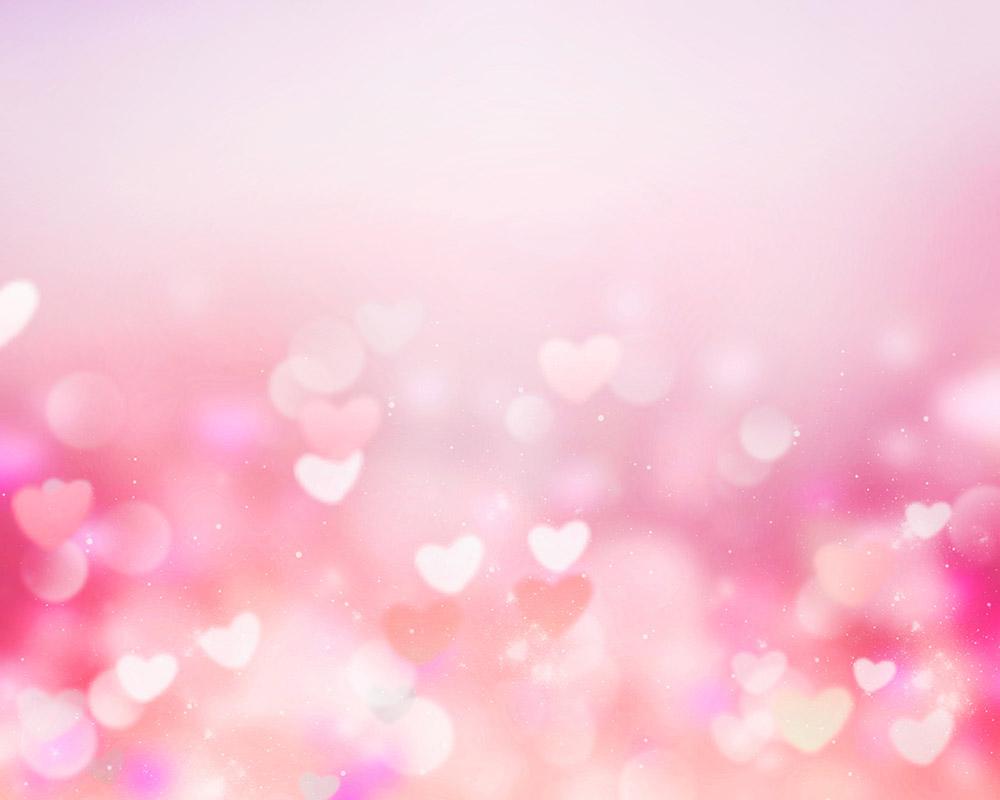 Pink Bokeh Hearts Abstract Backdrop For Wedding Photography Backdrop –  Shopbackdrop