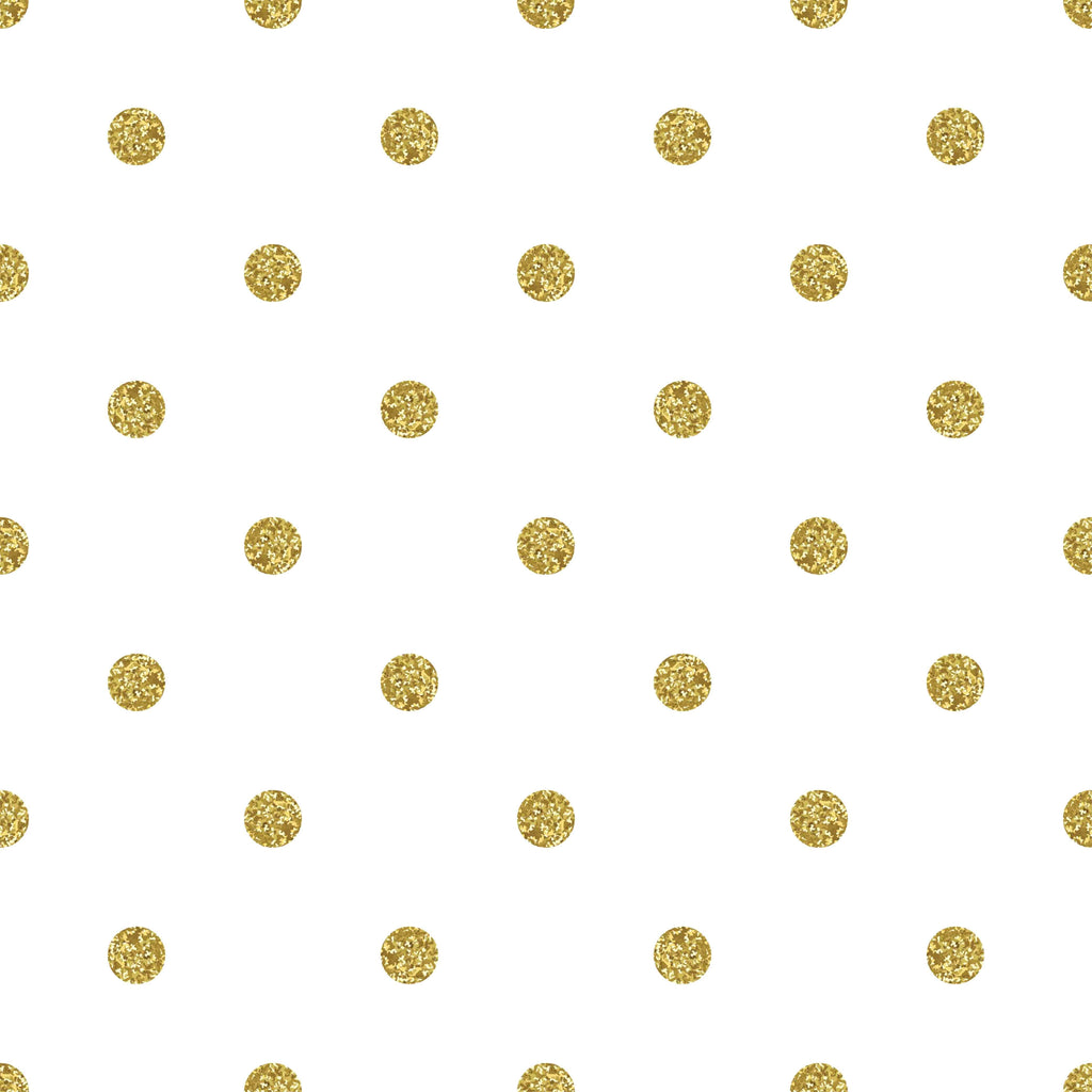 Gold Polka Dots Printed White Wall Background Photography Backdrop ...