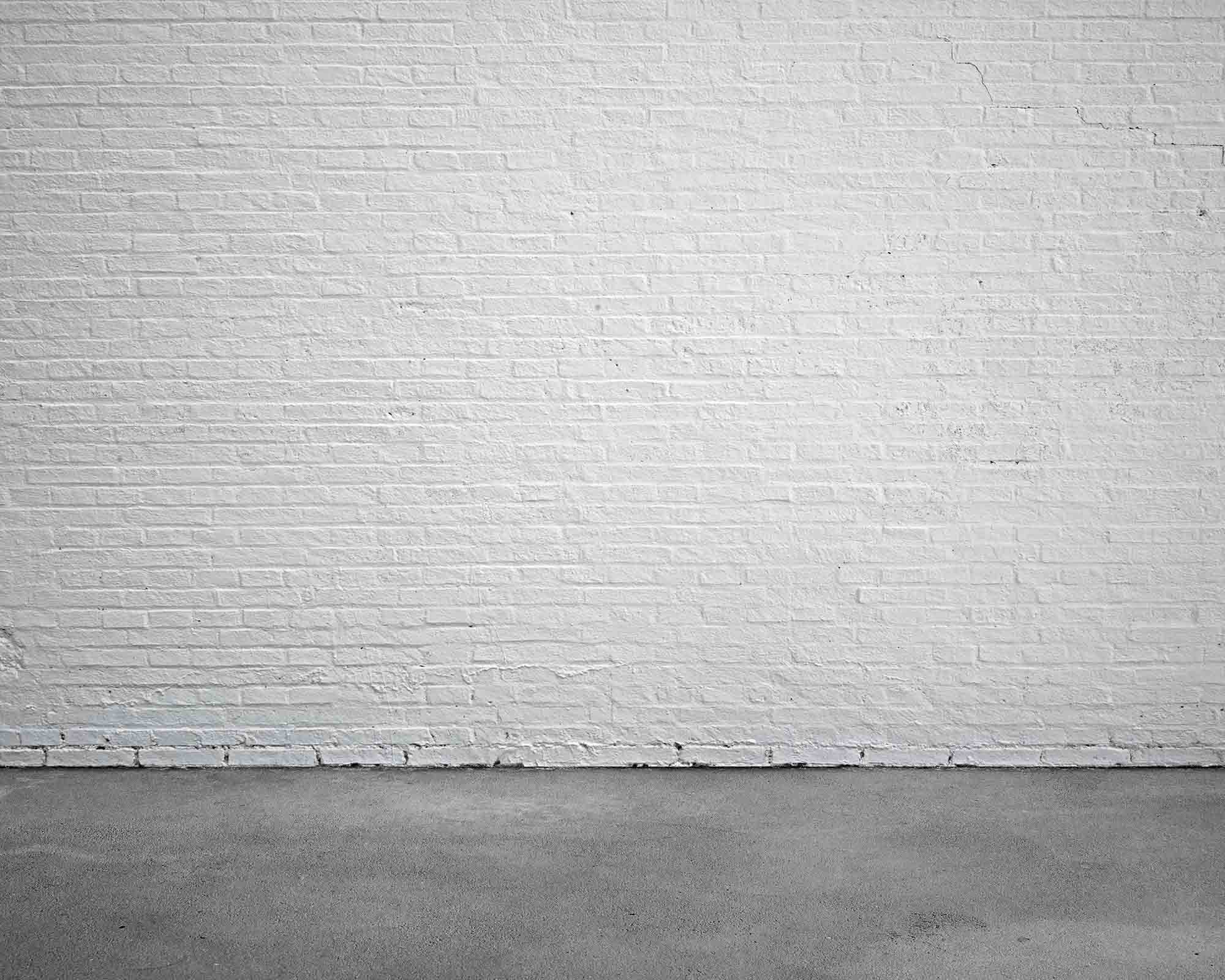  White  Stucco Brick  Wall  With Cement Floor Backdrop For 