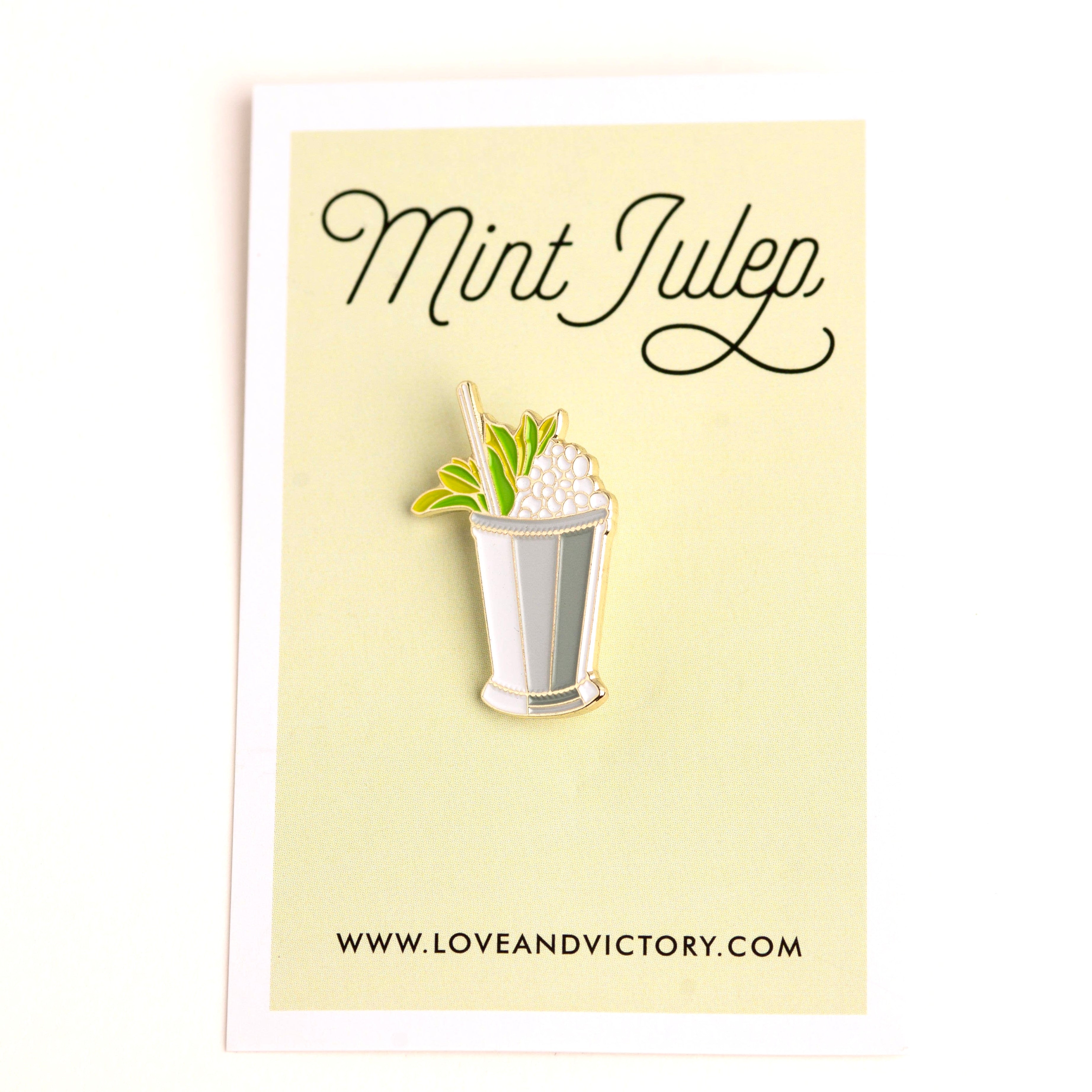 Mint Julep Cocktail L&V Pin