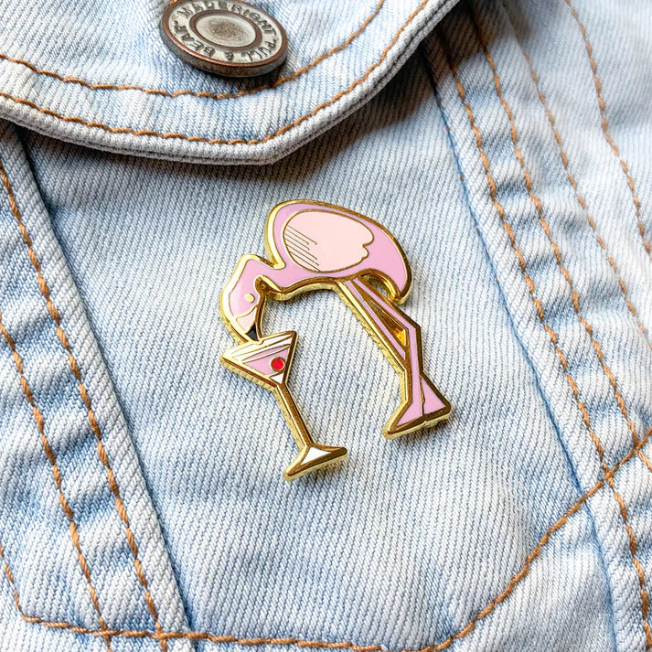 Flamingo O' Cosmo Pin