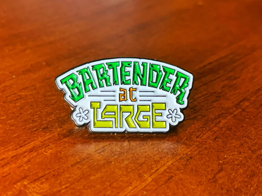 Bartender at Large Tiki Time Pin