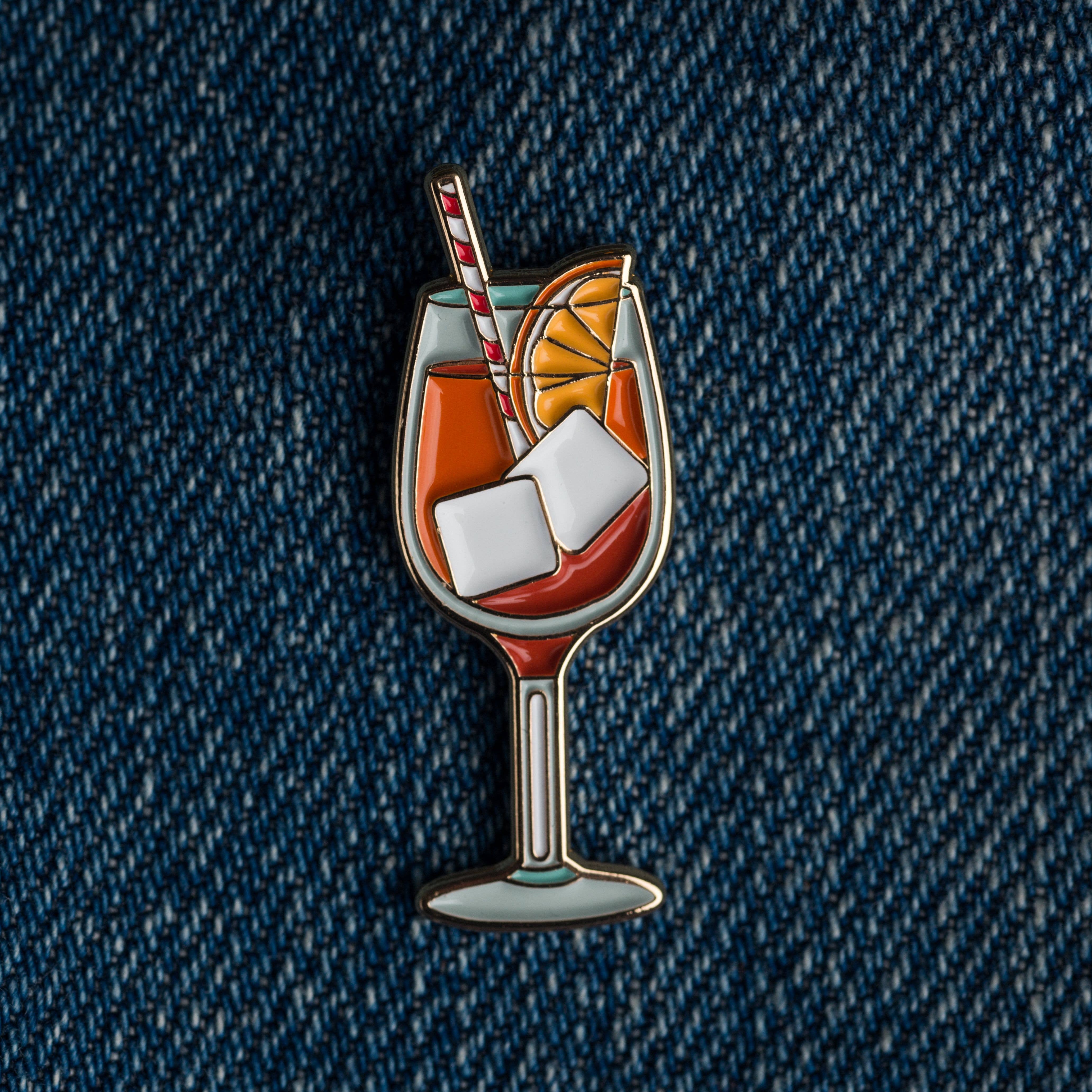 Aperol Spritz Cocktail L&V Pin