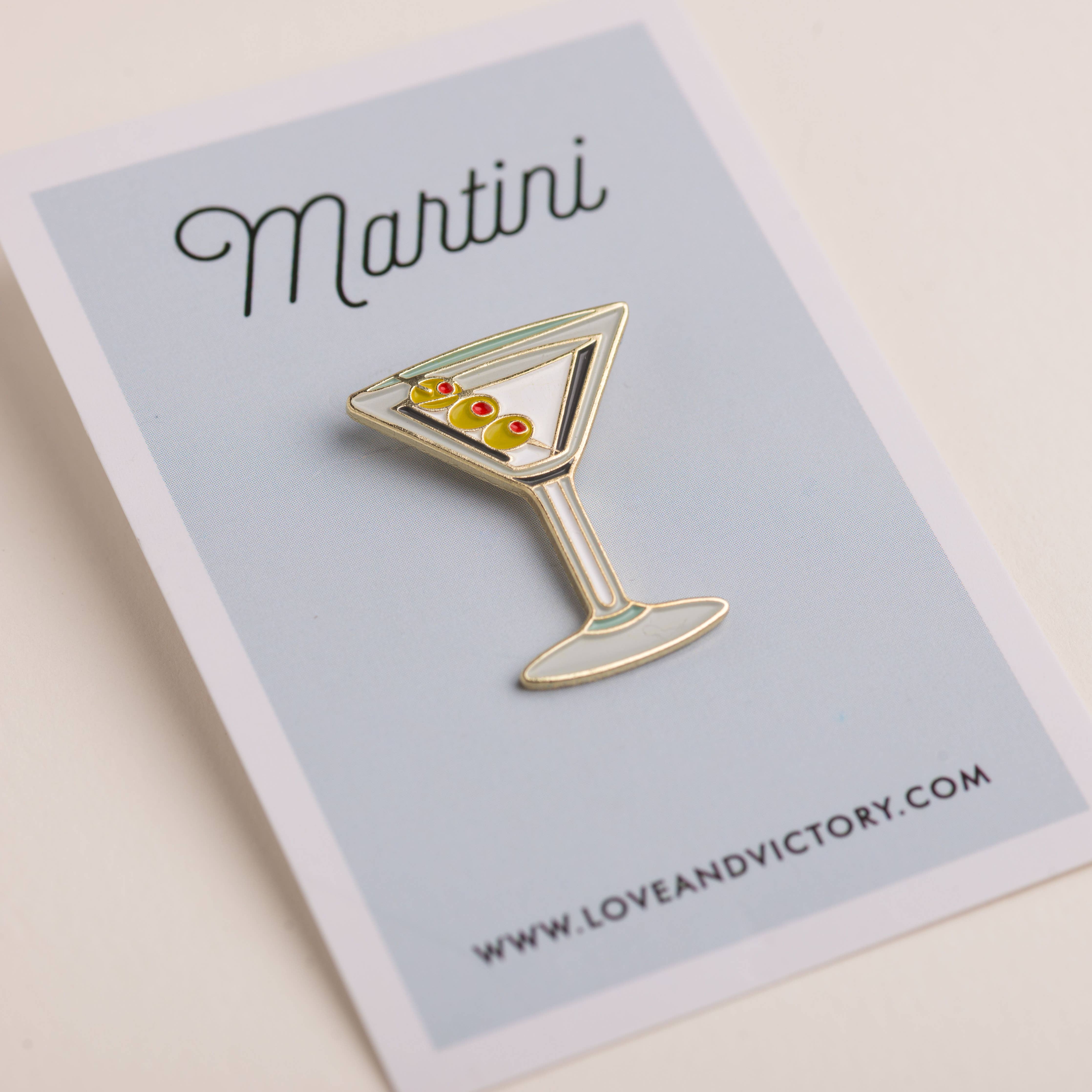 Martini Cocktail L&V Pin