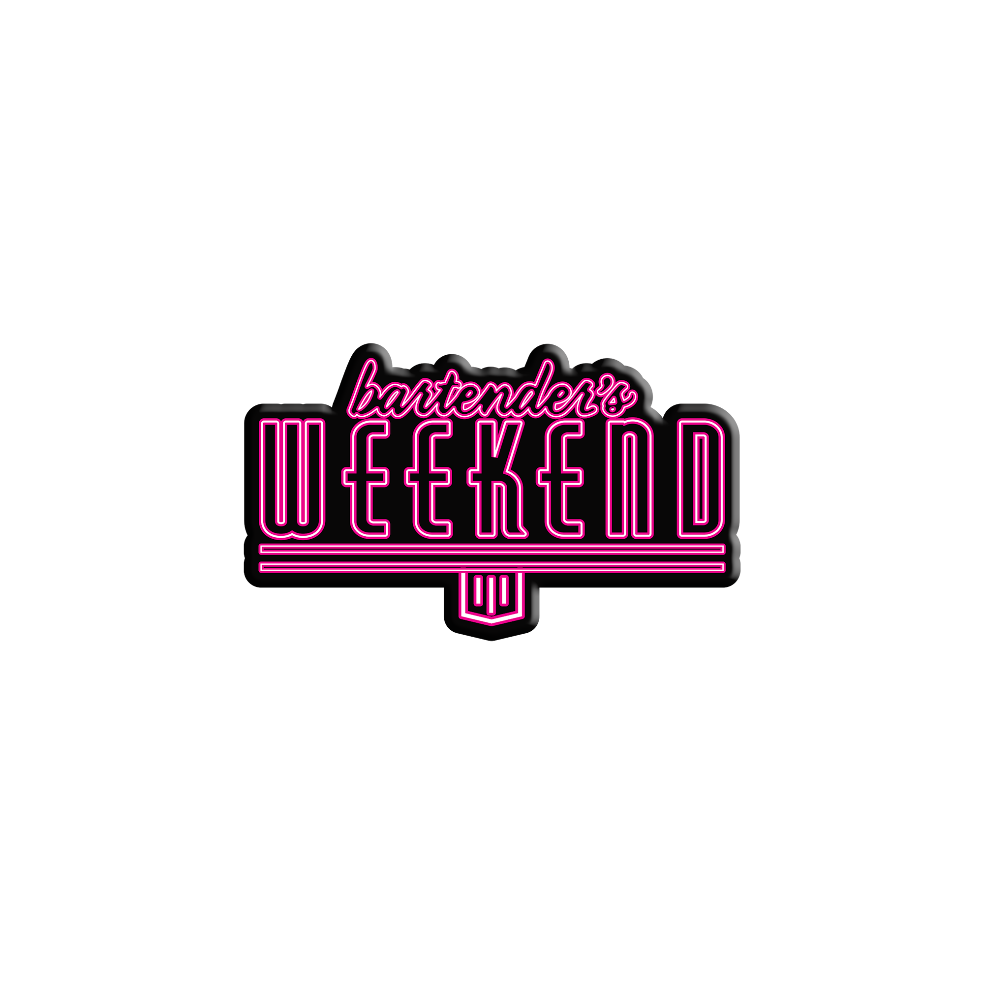 Bartender's Weekend Pin