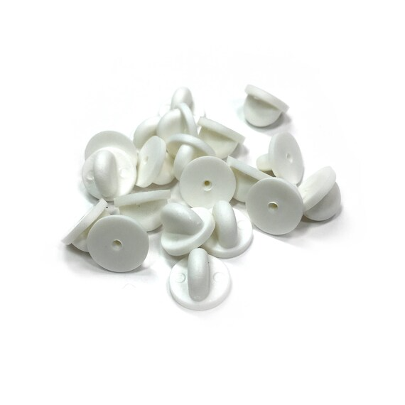 Color Rubber Pin Backs (10 Pack)