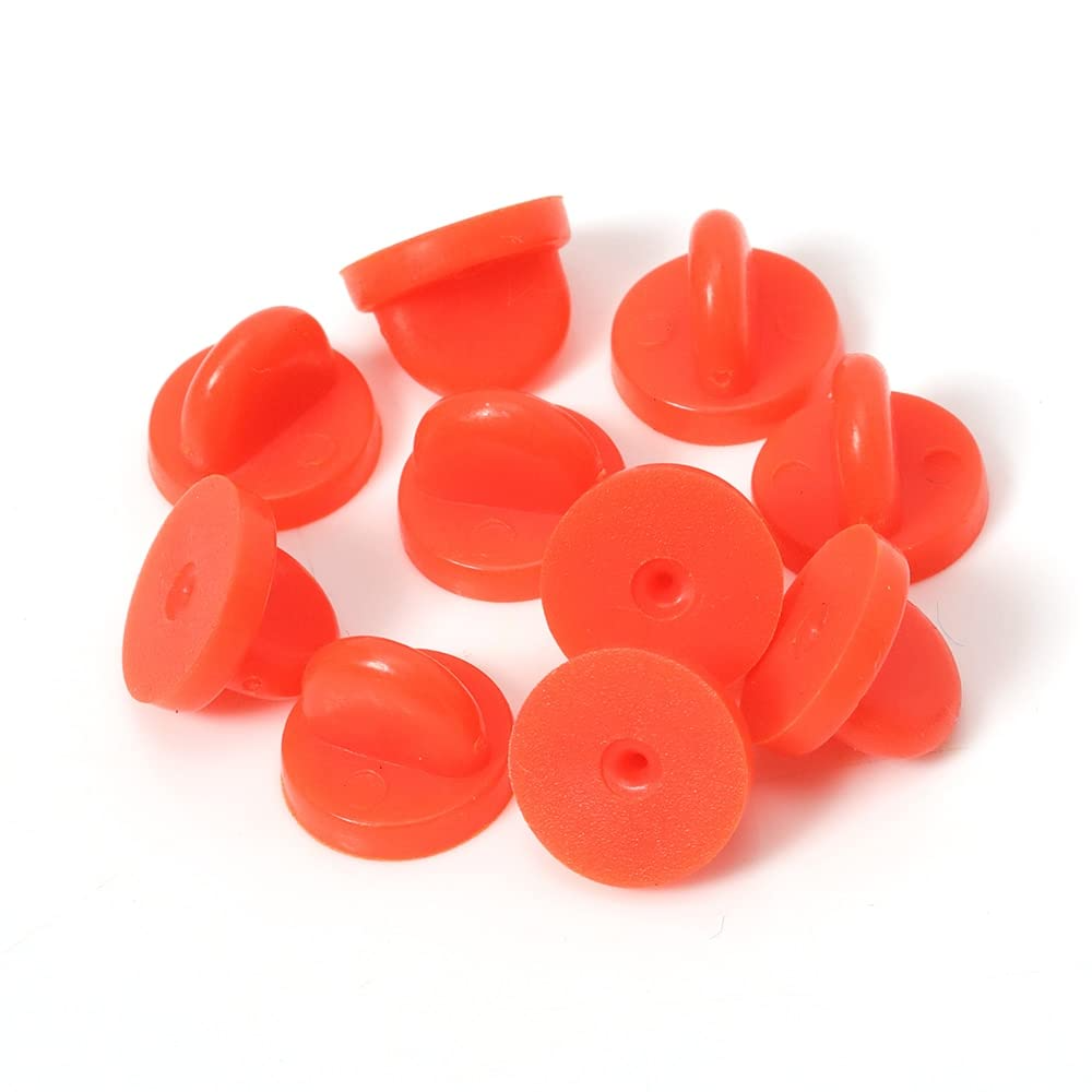 Color Rubber Pin Backs (10 Pack)