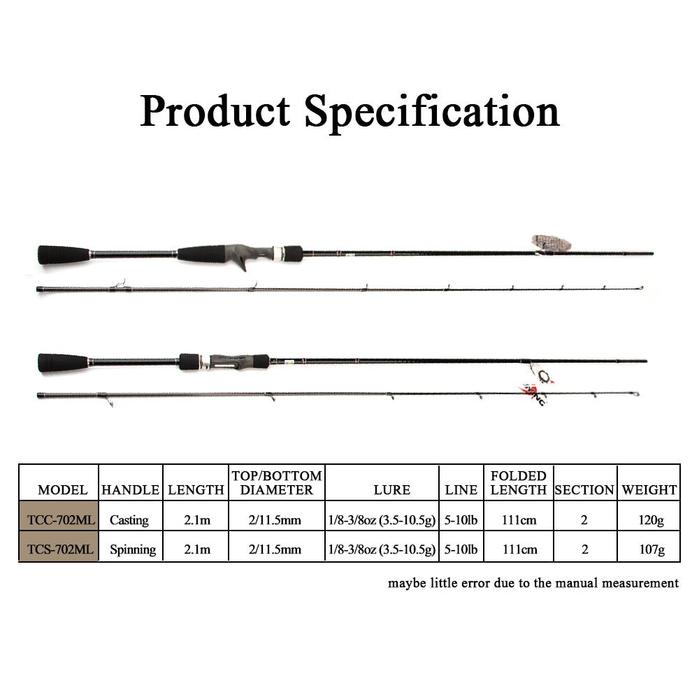 KUYING Sniper 6'0'' 1.8m 6'4'' 1.92m Light Slow Jigging Rod Casting Sp