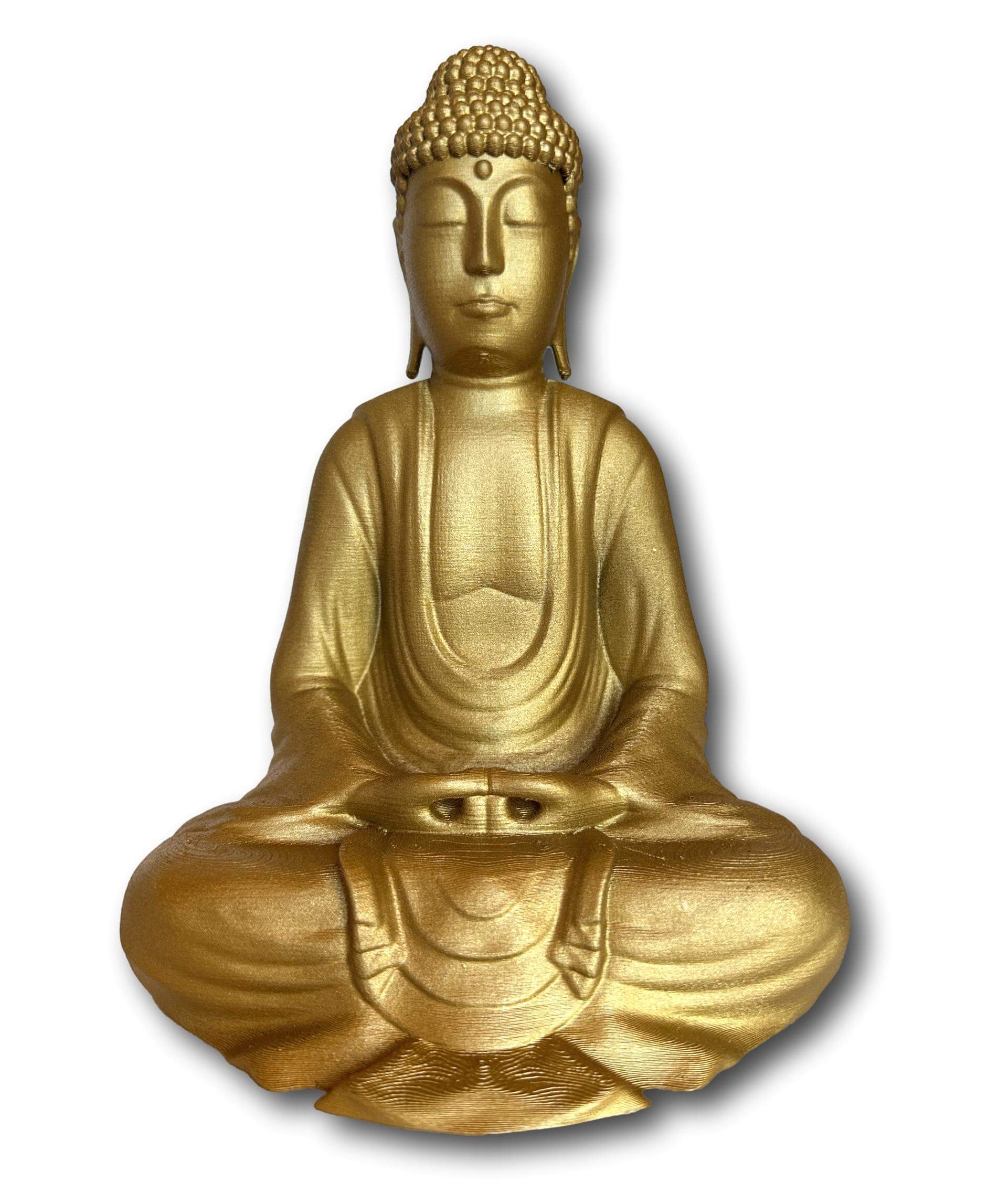 Gold Buddha Statue - - In Handmade Bali Island Buddha Ubud