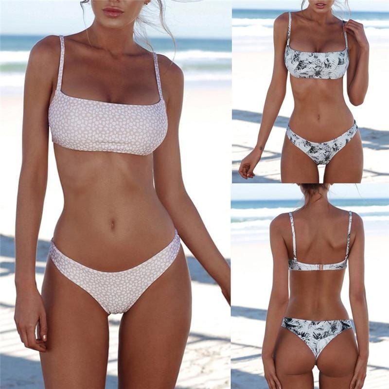 push up bandeau bikini