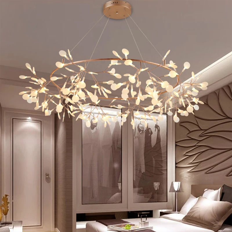 Leaf Lustre Firefly Ceiling Chandelier Light A Stunning Addition to Any Room