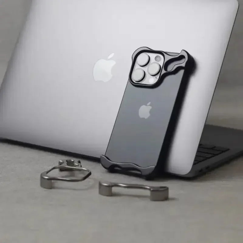 Aluminum Alloy Bumper Case for iPhone 16, 16 Pro, 16 Plus, 16 ProMax, 13-15 Pro Max & Plus with Lens Film Shield