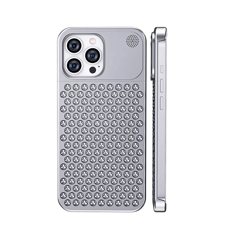 Aluminum Cooling iPhone Case For iPhone 16, 16 Pro, 16 Plus, 16 ProMax, 15,14,13,12 - Pro & Plus Series
