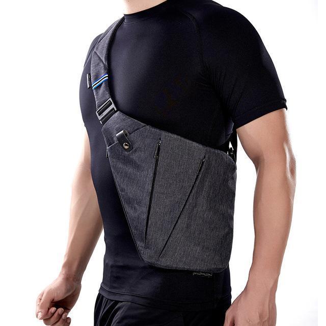 men's anti theft cross body bag