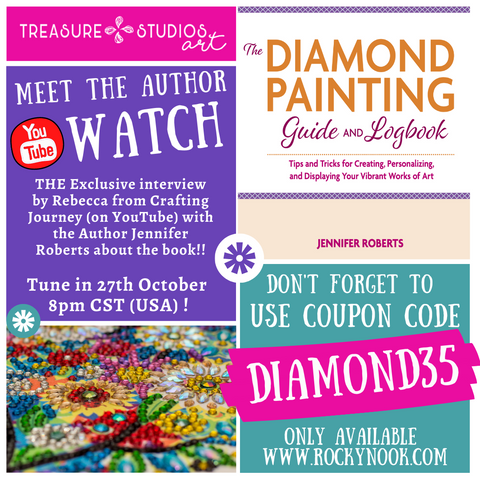 The Diamond Painting Guide and Logbook: Tips and Tricks for Creating,  Personalizing, and Displaying Your Vibrant Works of Art: Roberts, Jennifer:  9781681985909: : Books