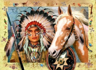 Indian Chief : by Howard Robinson | Diamond Painting – Treasure Studios Art