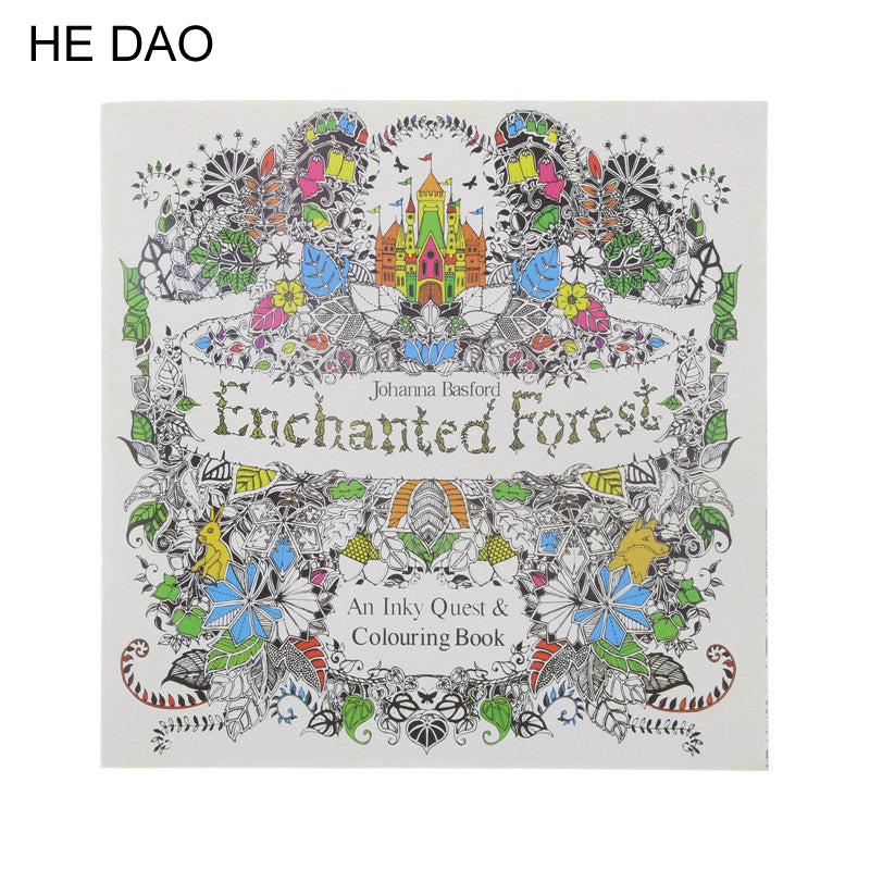 enchanted forest adult coloring book