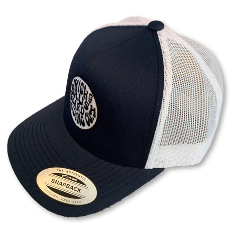 THIGHBRUSH BEARD RIDING COMPANY - TRUCKER SNAPBACK HAT - NAVY BLUE