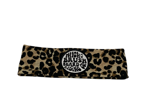 THIGHBRUSH® BEARD RIDING COMPANY- Women's Headband - Leopard