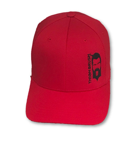 THIGHBRUSH® FLEXFIT Hat in Red with Black. #THIGHBRUSHNATION on the ...