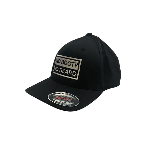 THIGHBRUSH® "NO BOOTY NO BEARD" - FlexFit Hat - Black