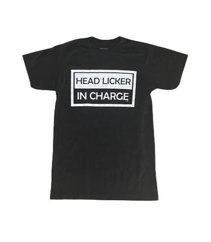 THIGHBRUSH® "HEAD LICKER IN CHARGE" - Men's T-Shirt - Black