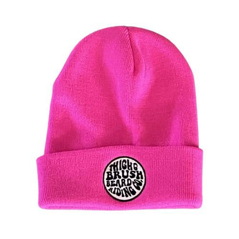 THIGHBRUSH® BEARD RIDING COMPANY - Cuffed Beanies - Hot Pink