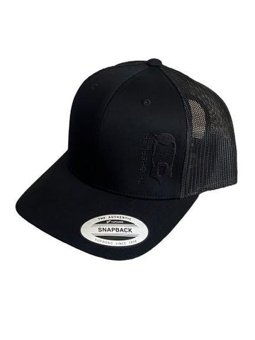 THIGHBRUSH® BLACK ON BLACK SNAPBACK HAT