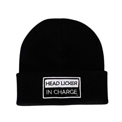 THIGHBRUSH® "HEAD LICKER IN CHARGE" - Cuffed Beanies - Black