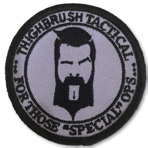 THIGHBRUSH® TACTICAL - MORAL PATCH "For Those Special Ops" Grey and Black
