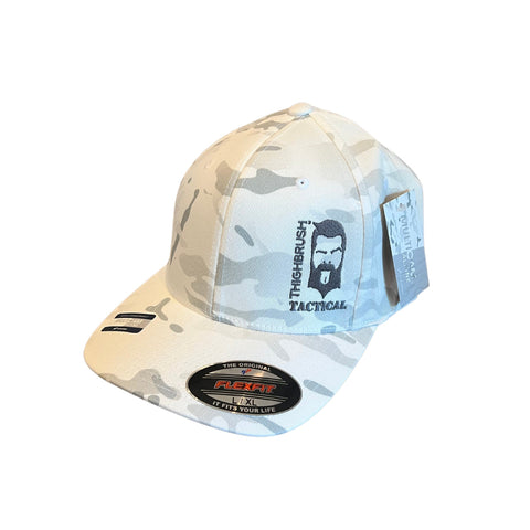 THIGHBRUSH® TACTICAL - FlexFit Hat - Camo - Multicam Alpine White - Squeal Team Six