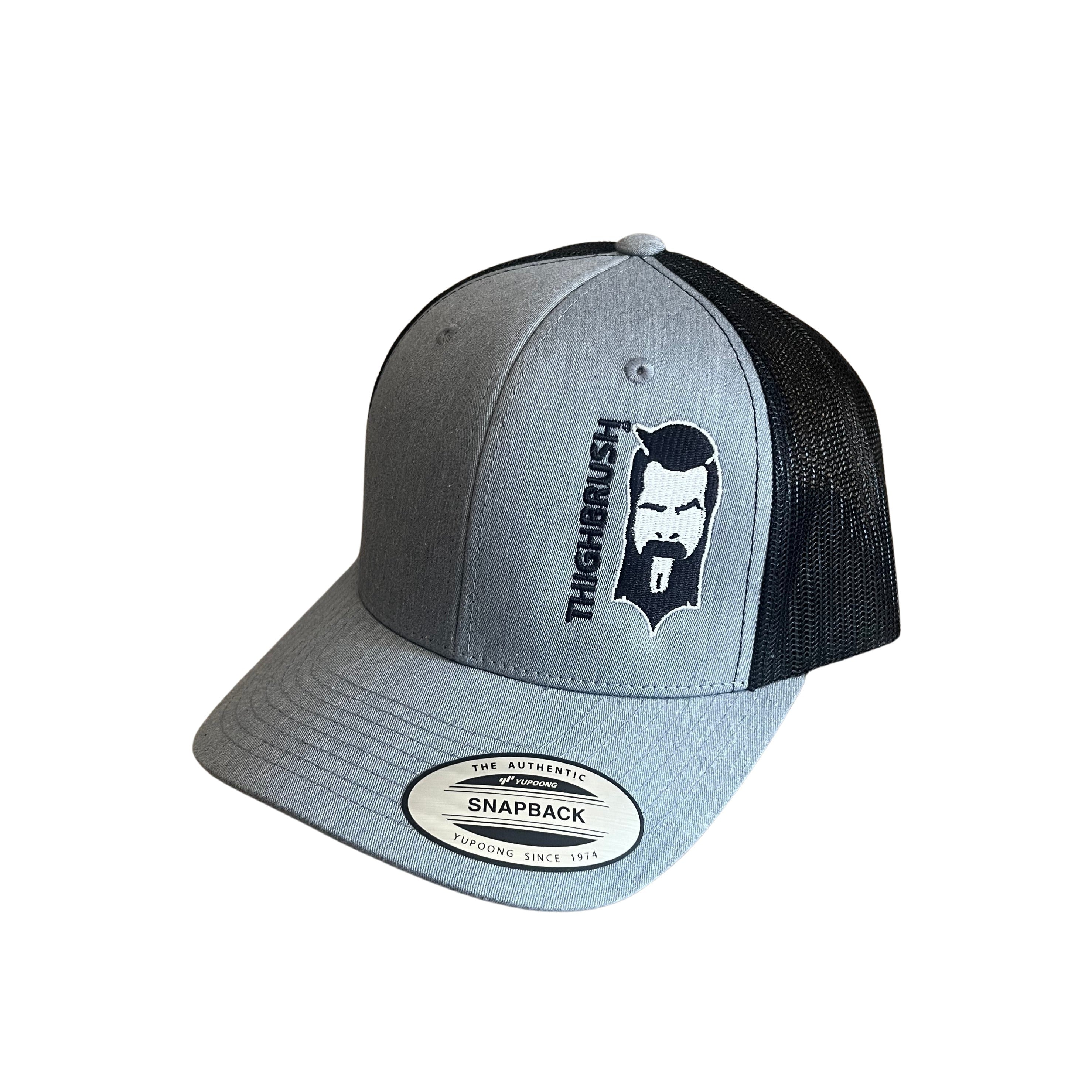 THIGHBRUSH® - Trucker Snapback Hat - Heather Grey and Black