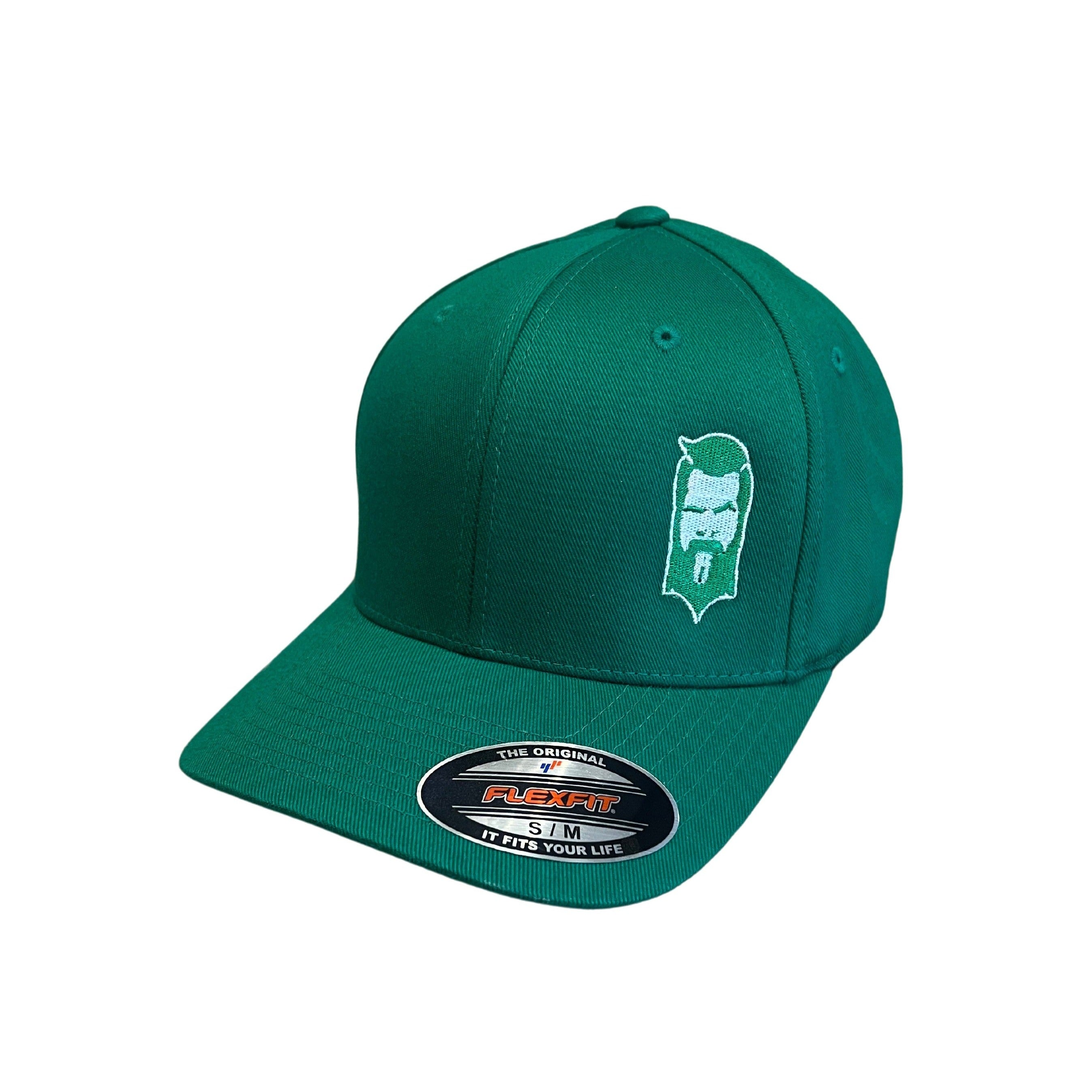 THIGHBRUSH® - FlexFit Hat - Kelly Green and White