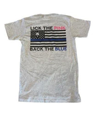 THIGHBRUSH® TACTICAL "LICK THE PINK, BACK THE BLUE" Men's T-Shirt 