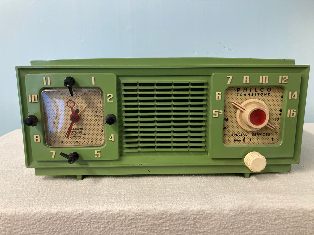 1953 Philco Olive Green Tube Radio | Antique, Retro, Vintage Tube ...