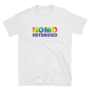Homo Intended Shirt – White - shirt - shoppassionfruit