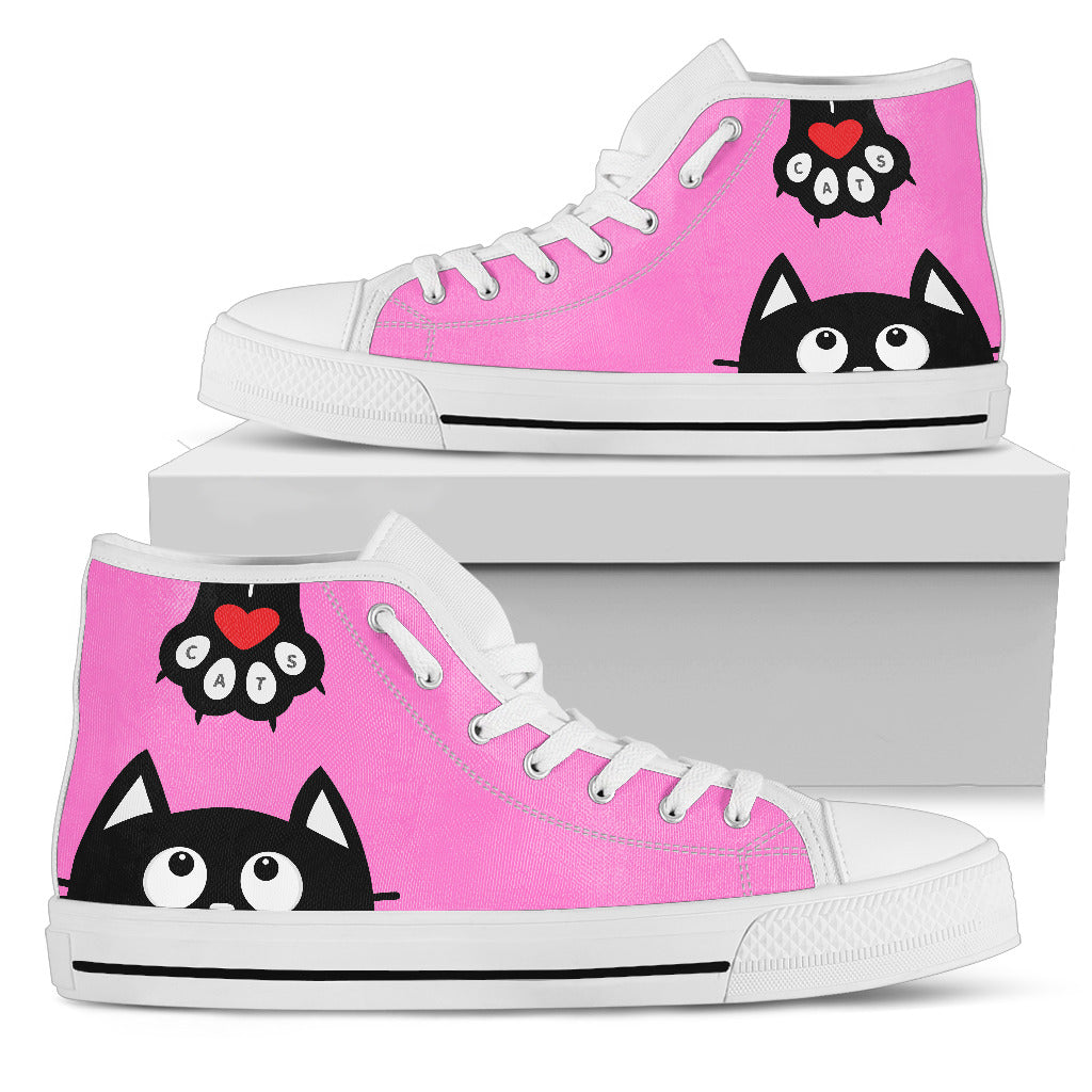 pink cat shoes