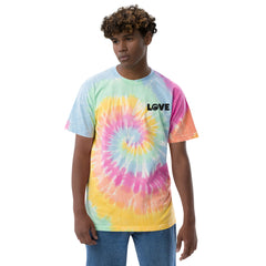 Love Gecko Embroidery Tie-dye T-shirt