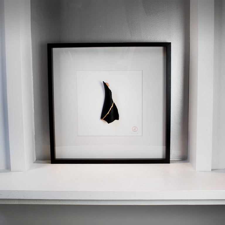 Kintsugi Inspired Large Shadow Box Wall Art 01 Ayadee Studio