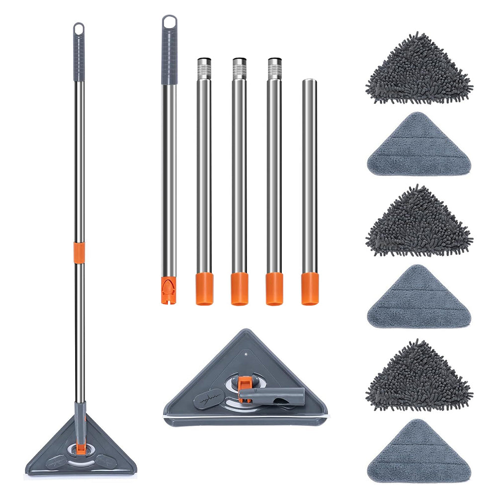CLEANFOK Triangular Window Wall Cleaner Mop