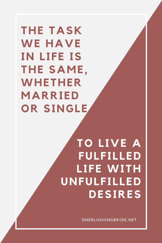 inspirational quote about contentment even when life is hard for engaged couples