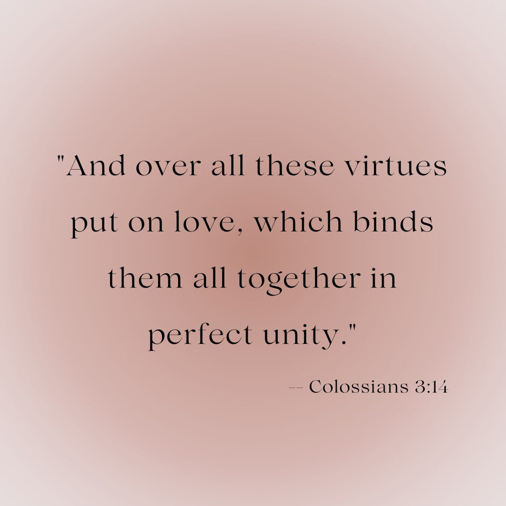bible quote about the importance of love for Christian brides