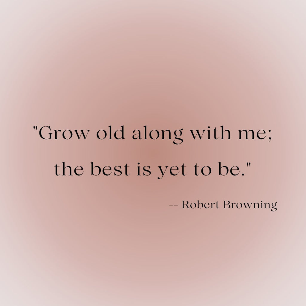 romantic Robert browning poetry quote for wedding invitations and engaged couples