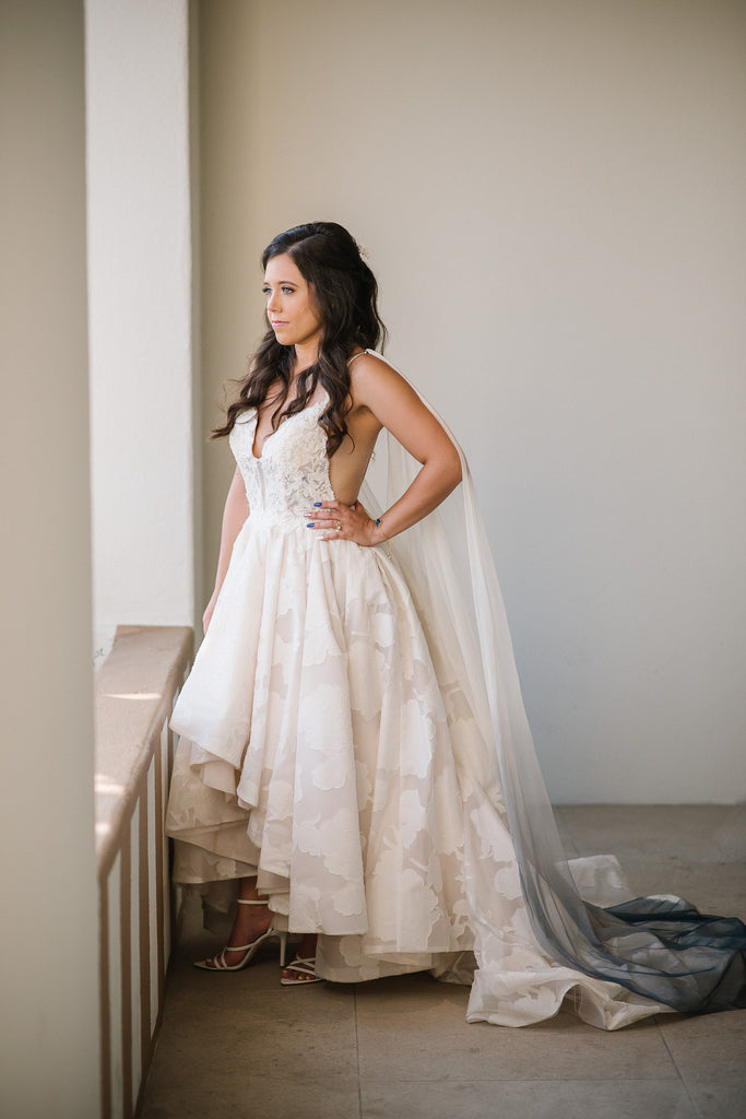 Stunning Bridal Cape Veils for Wedding Dresses: Tulle, Ivory, or Pearl –  One Blushing Bride Custom Wedding Veils