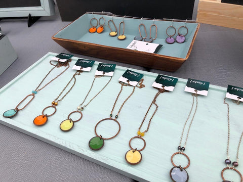 Enameled Penny Necklaces