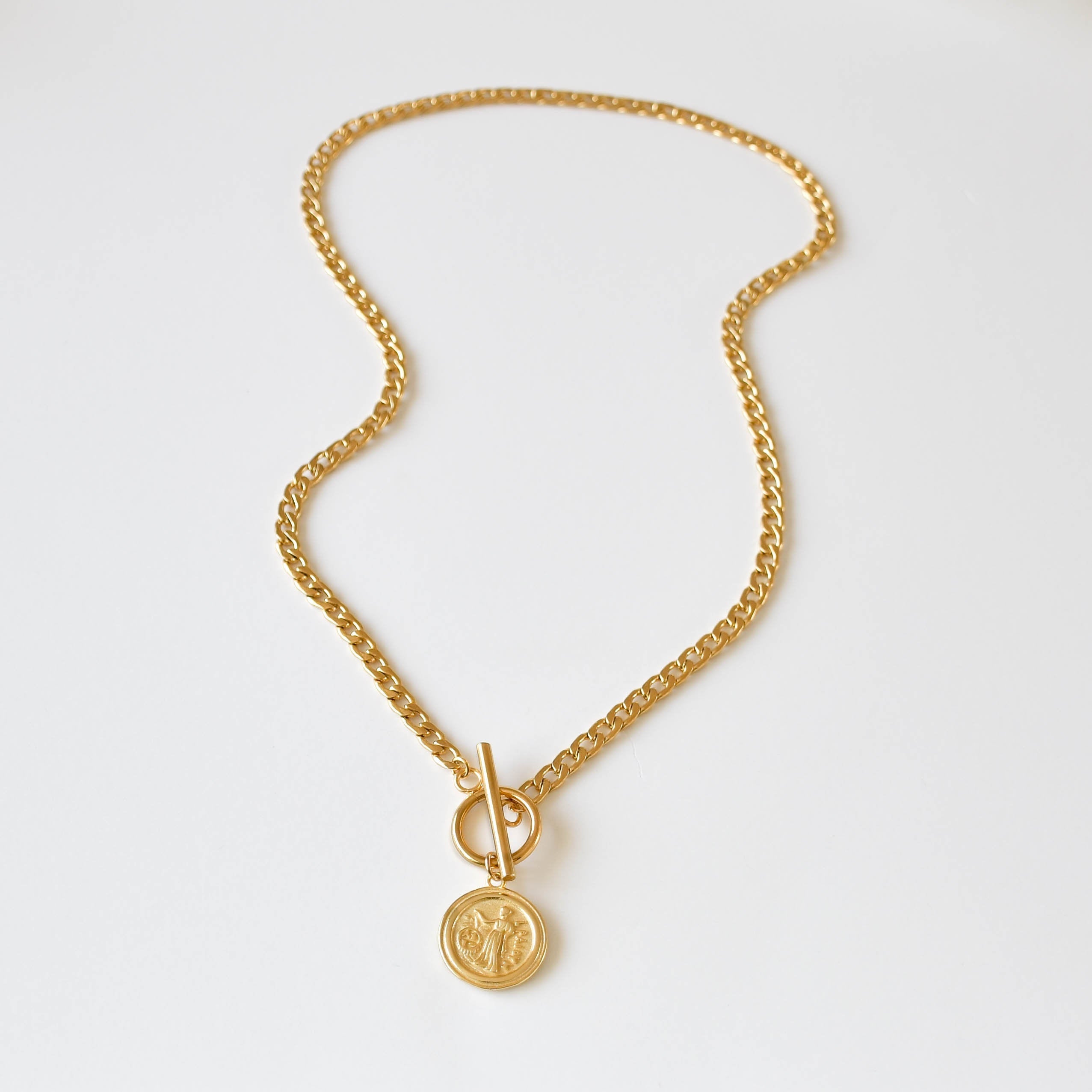 toggle coin necklace