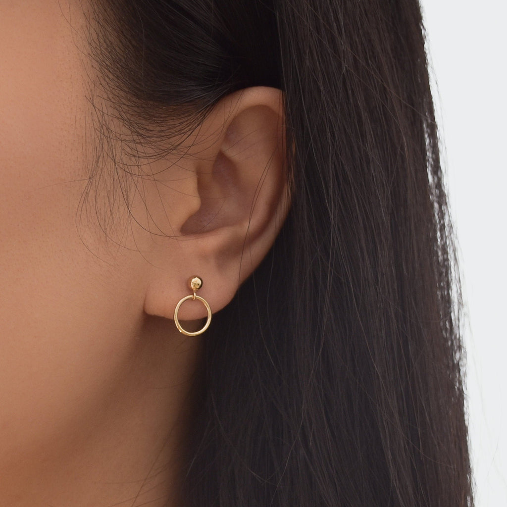 Mini Gold Tassel Earrings