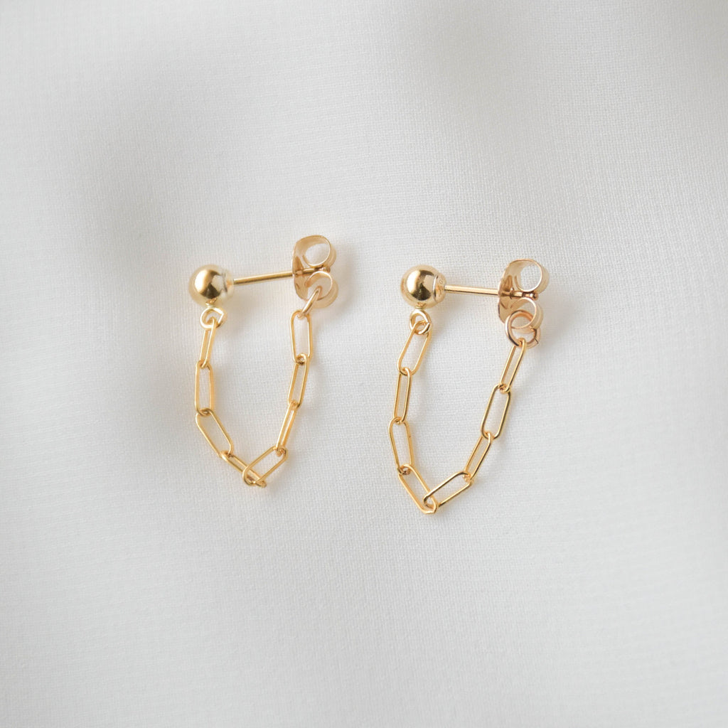 Paperclip Chain Earrings – Vedern