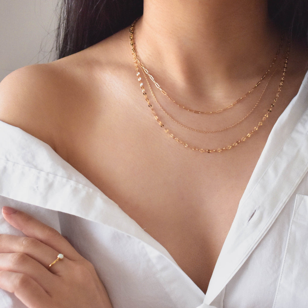 Toggle Layering Necklace Set Gold Chain Necklace, Gold Layered Necklace,  Layering Set, Chain Necklaces, Trendy Necklaces GFN00006 